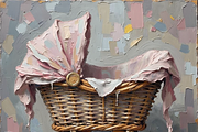 Bassinet Oil Painting Bundle, a Texture Illustration by PLUM&FIGS (Thumbnail 7 of 10)