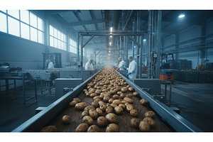 Industrial potato processing plant, an Industrial Photo by Igor Tichonow
