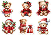 Christmas Bears Clipart, an Illustration by Designworld (Thumbnail 4 of 6)