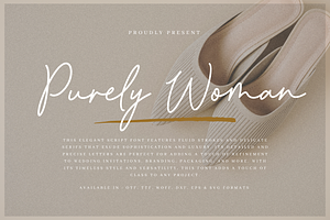 Purely Woman - Monoline Font