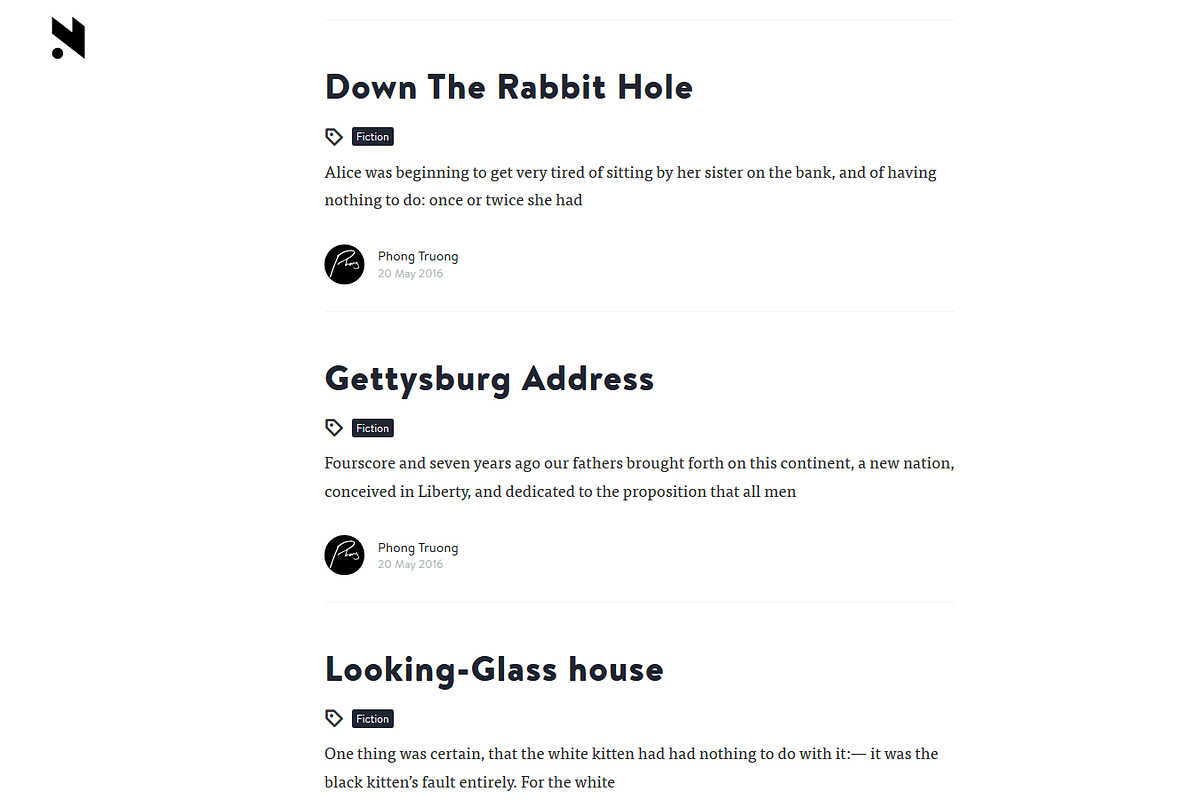 Alesto - The Minimalist Ghost Theme, a Websites & App Template by Pozi Design (Photo 2 of 8)