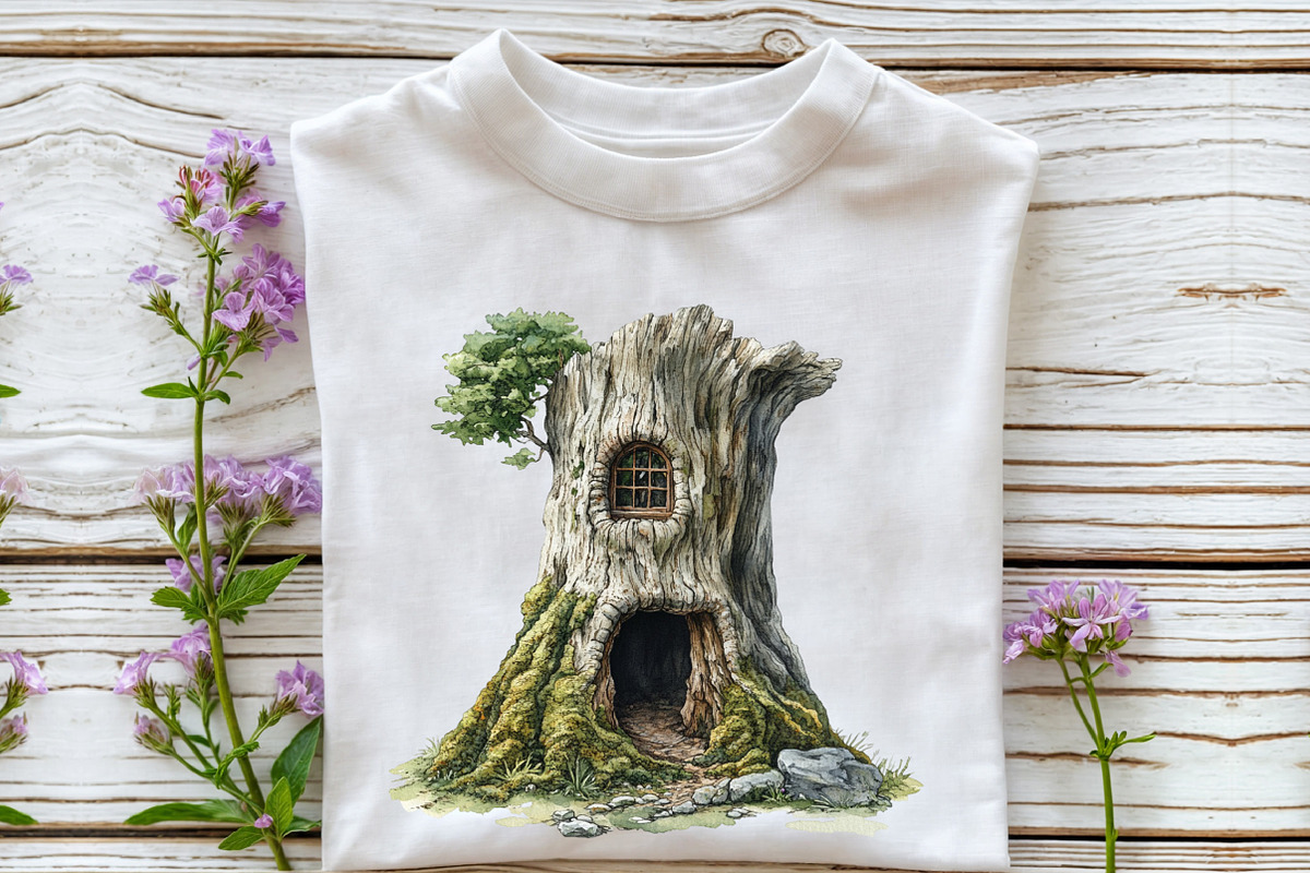 Watercolor Dreaming Trees Clipart, an Illustration by Rose Art (Photo 5 of 7)