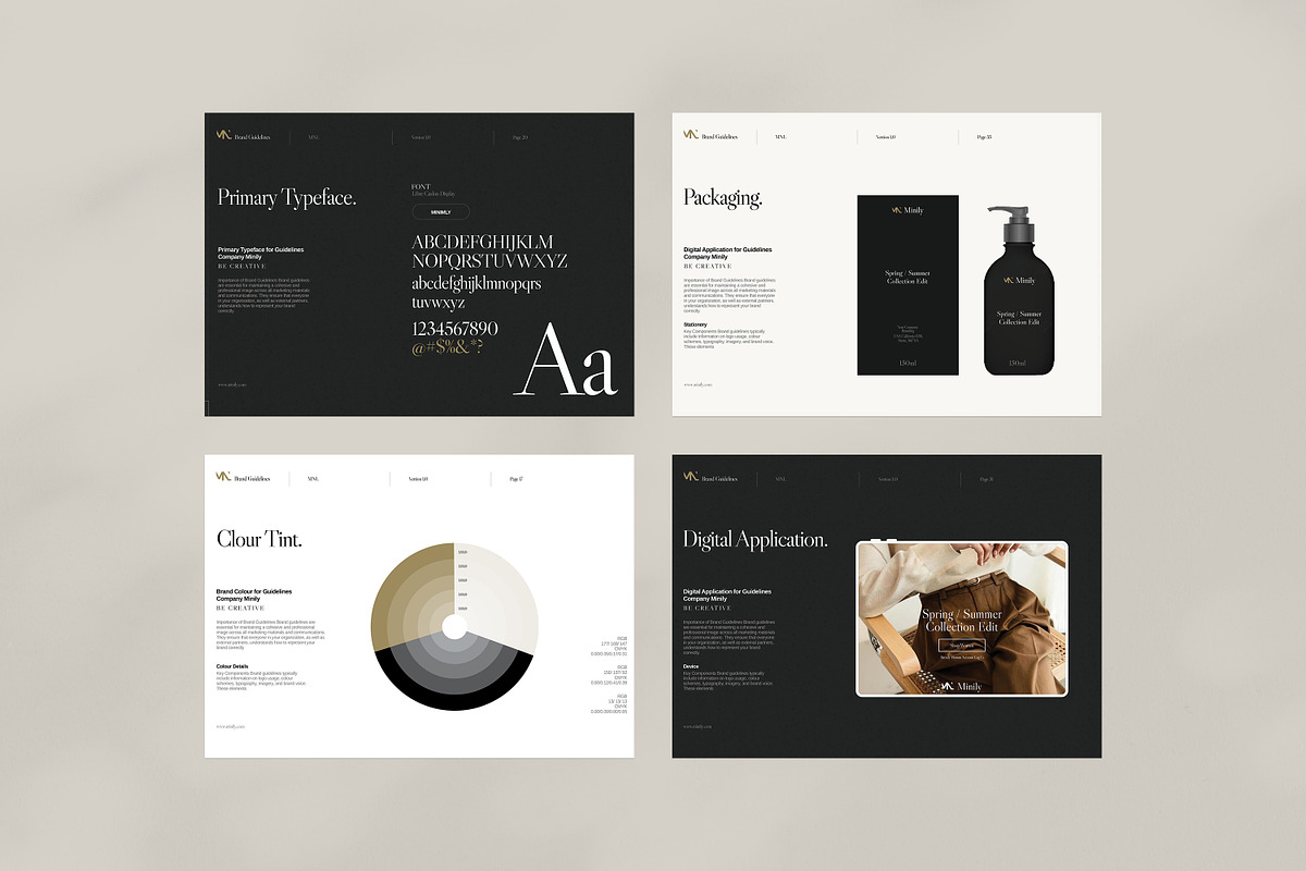 Canva | Figma Brand Guideline, a Brochure Template by Minily (Photo 3 of 10)