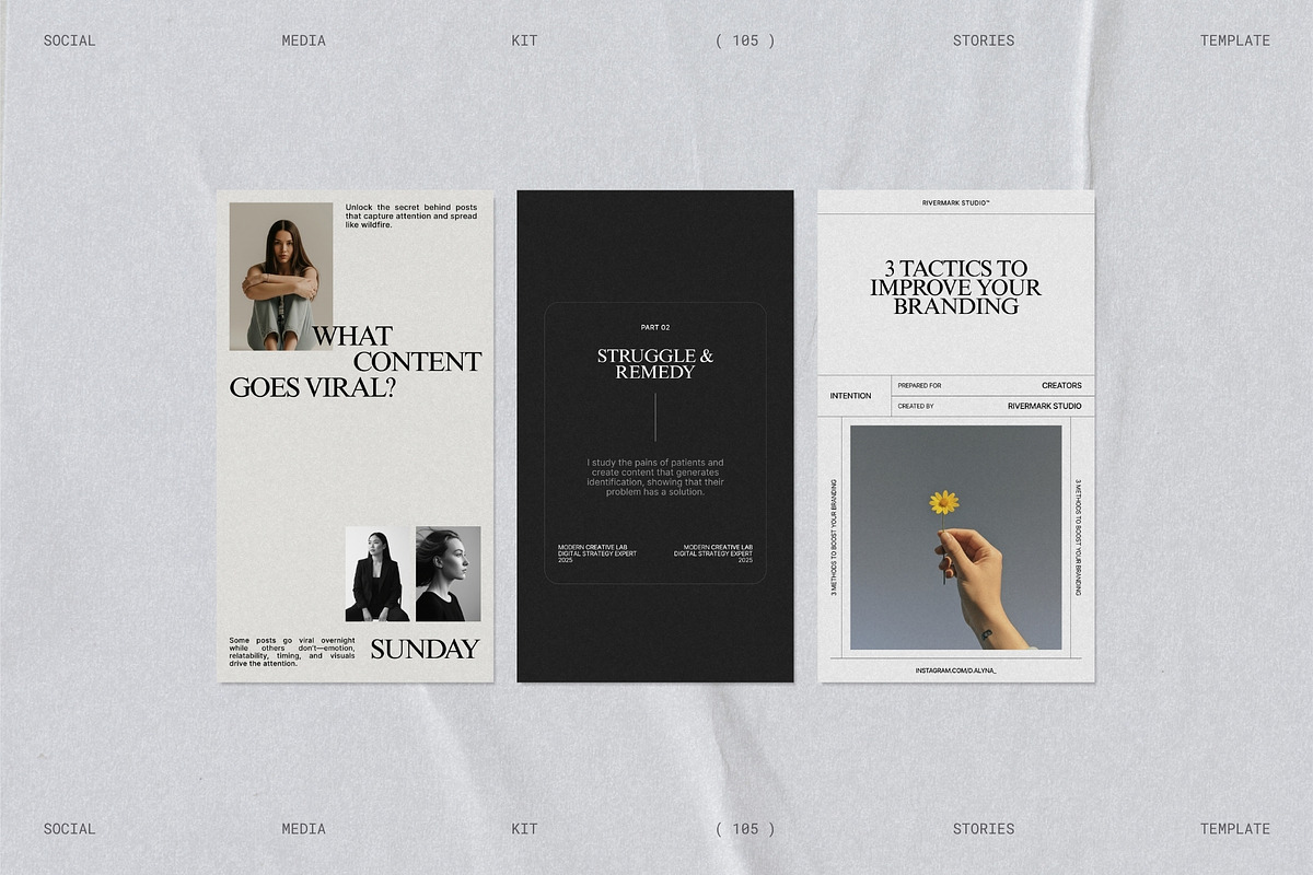 RIVA | Social Media Kit Story Bundle, a Social Media Template by Prapti Design (Photo 9 of 10)