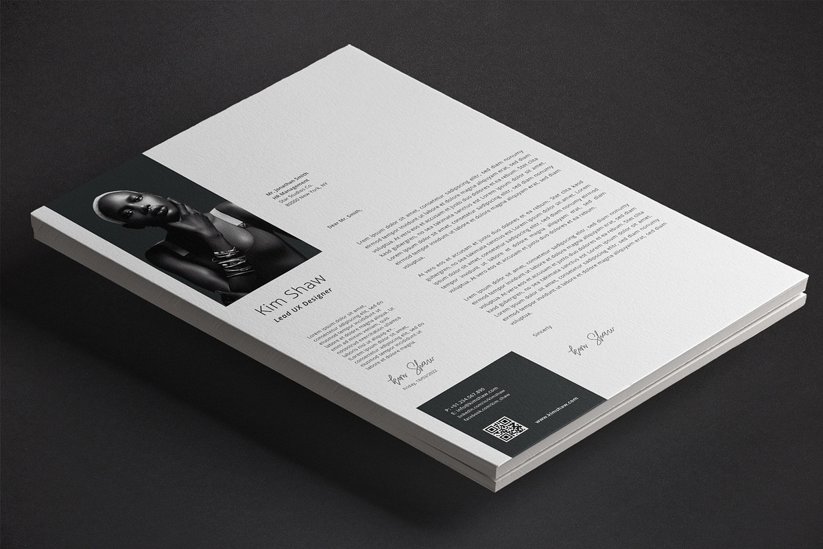 Kim Resume Template, a Resume Template by Nina Shaw (Photo 5 of 10)