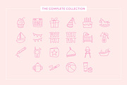 Baby Shower & Newborn Icons, an Outline Icon by Caroline Mackay (Thumbnail 4 of 9)