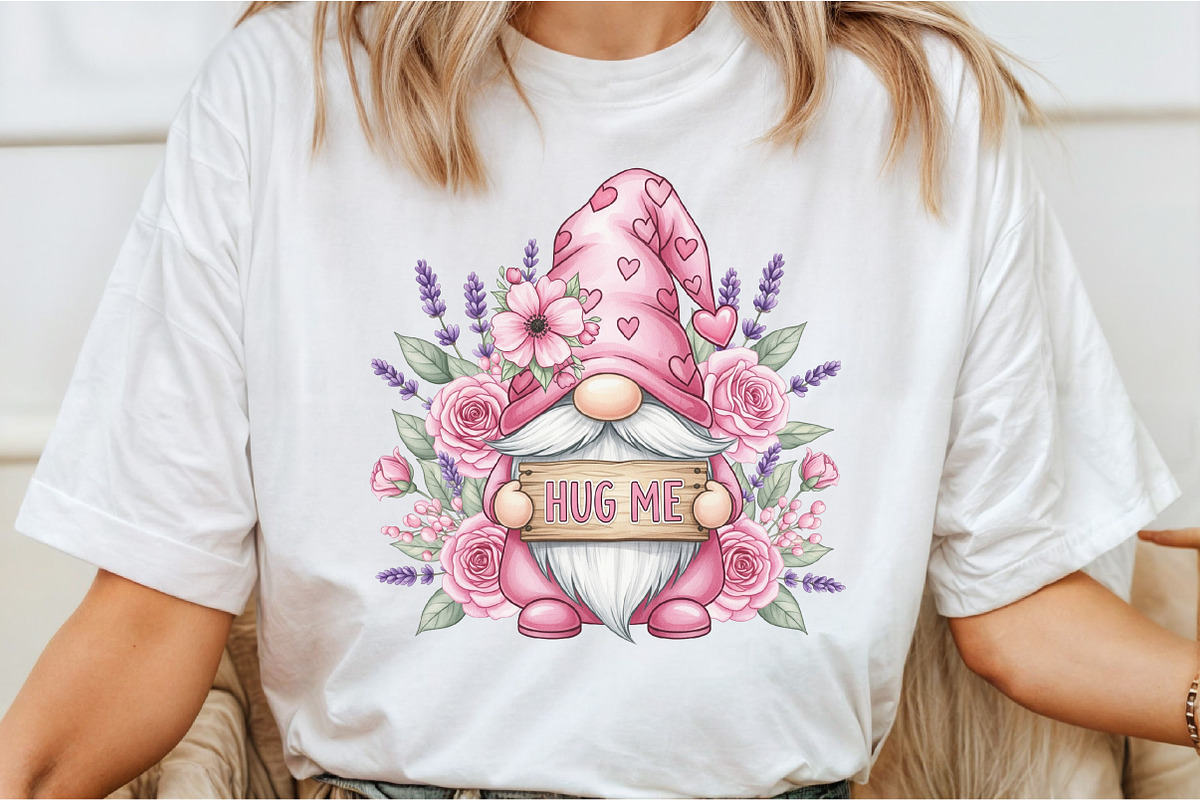 Hug Me Gnome Clipart PNG, an Illustration by DreamCafeArt (Photo 2 of 6)