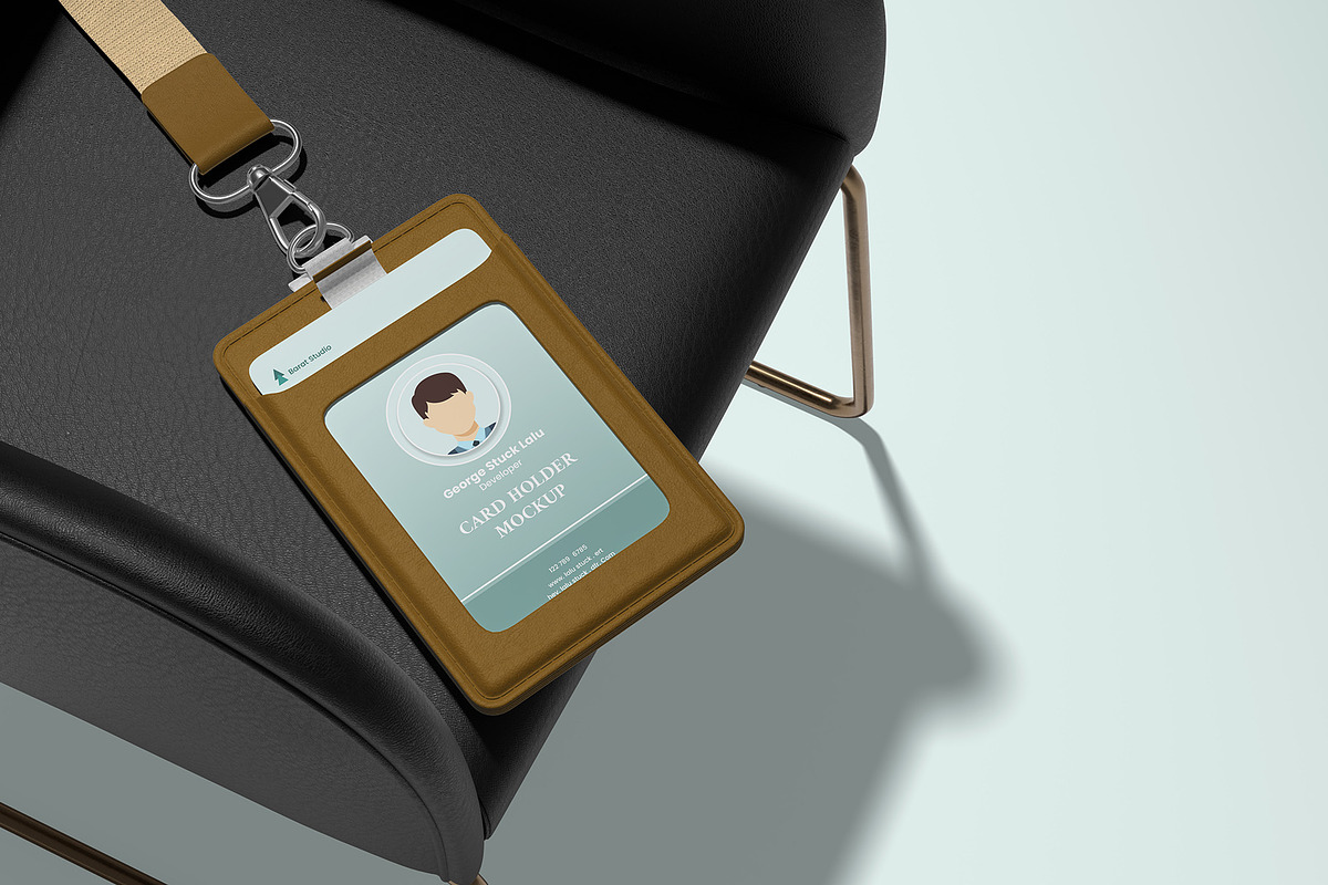 ID Card Holder Mockup, an Advertising Mockup by Graphicbars (Photo 3 of 8)