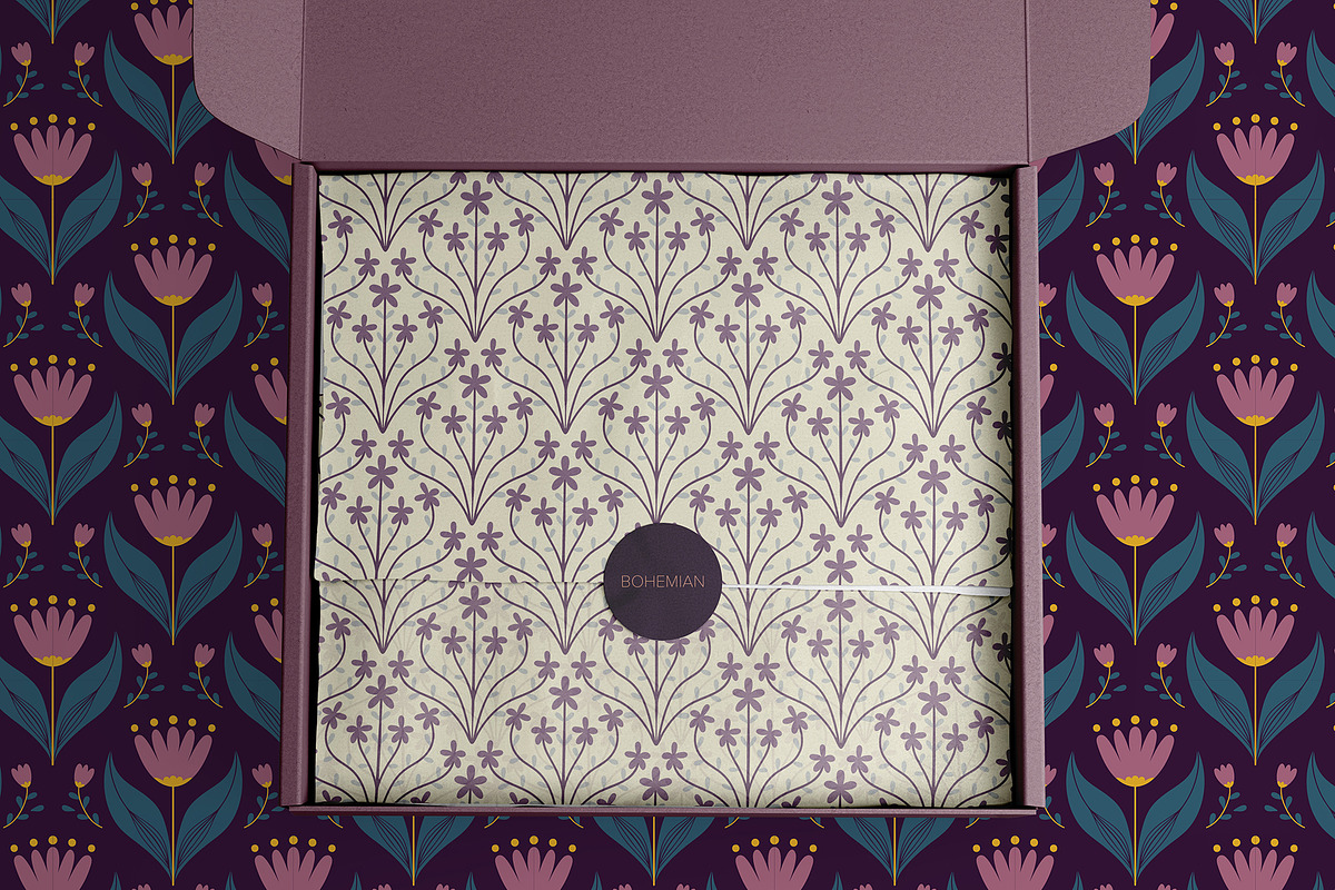 Bohemian Floral Pattern Collection, a Graphic by Asya Melkonyan Patterns (Photo 15 of 15)
