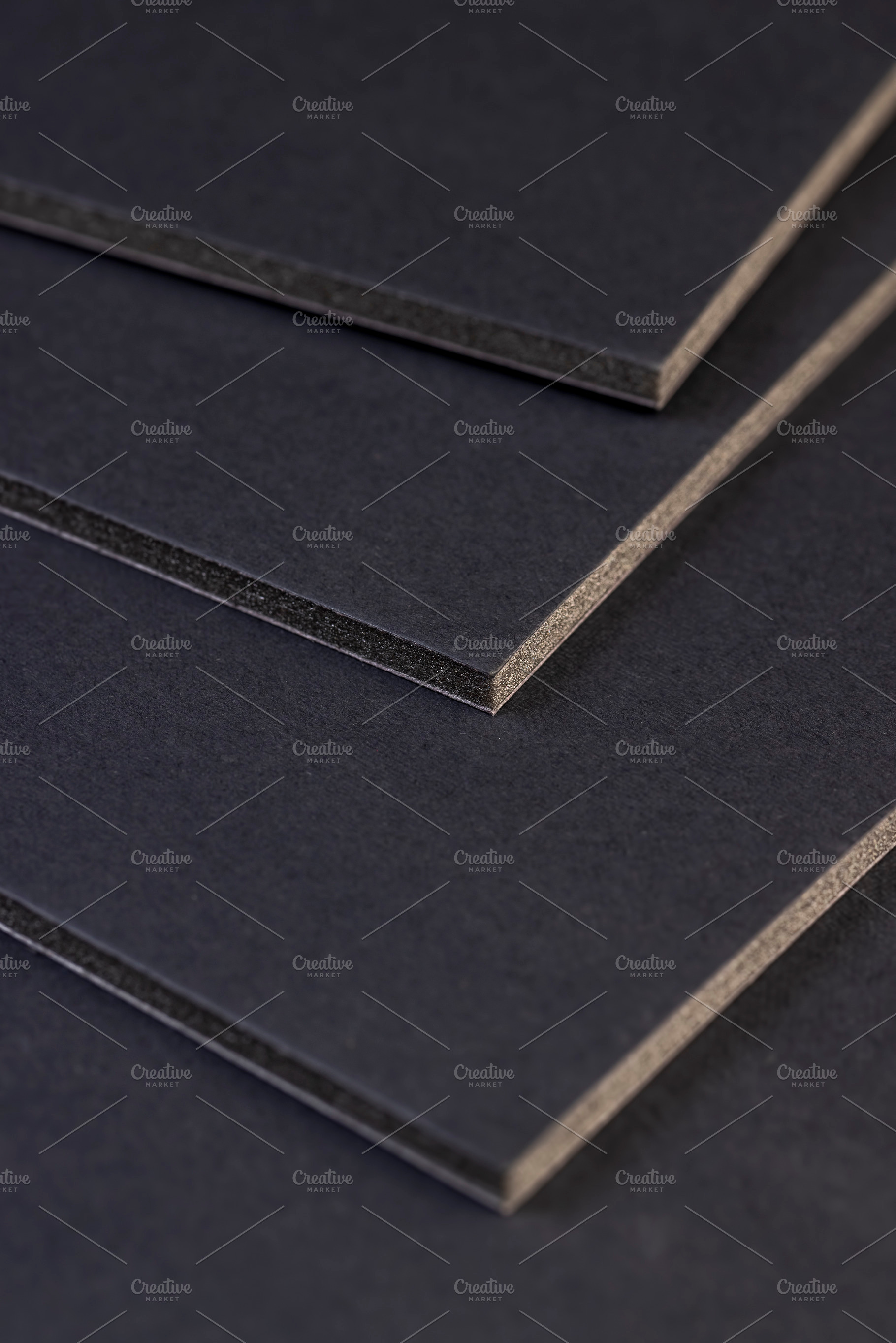 modern material made of black paper and foam for creative work, a Photo by rsoollAI