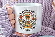 So Many Books So Little Time PNG, an Illustration by CraftArtStudio (Thumbnail 3 of 4)