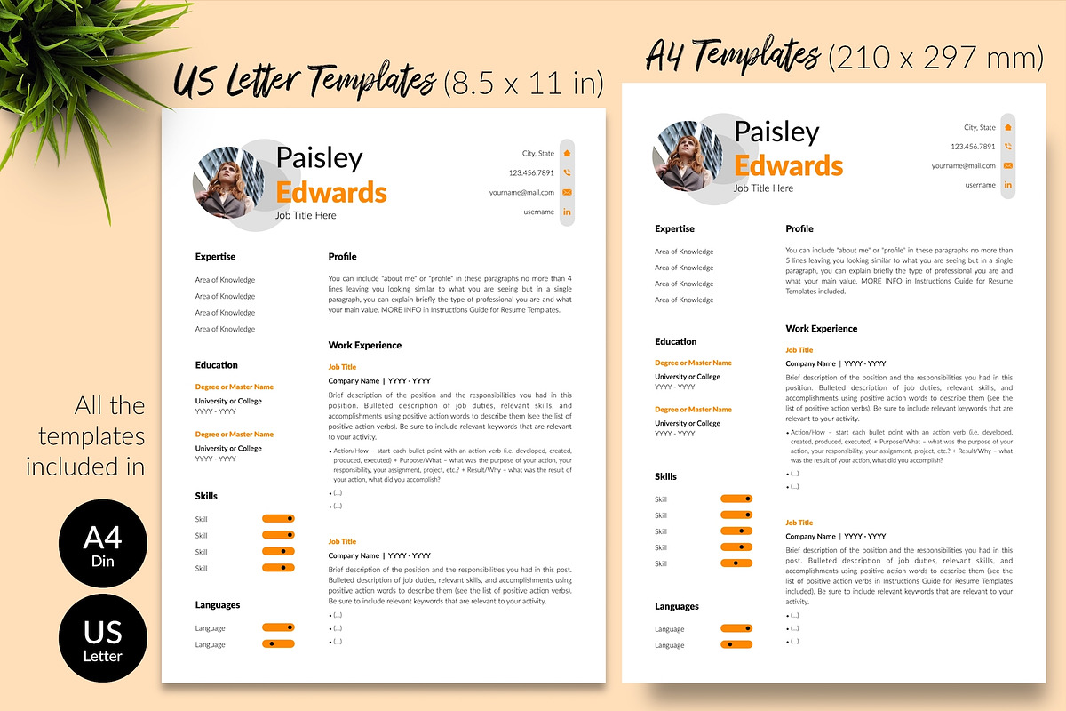 Modern CV Format / Resume - Paisley, a Resume Template by Templates Design Co. (Photo 8 of 17)