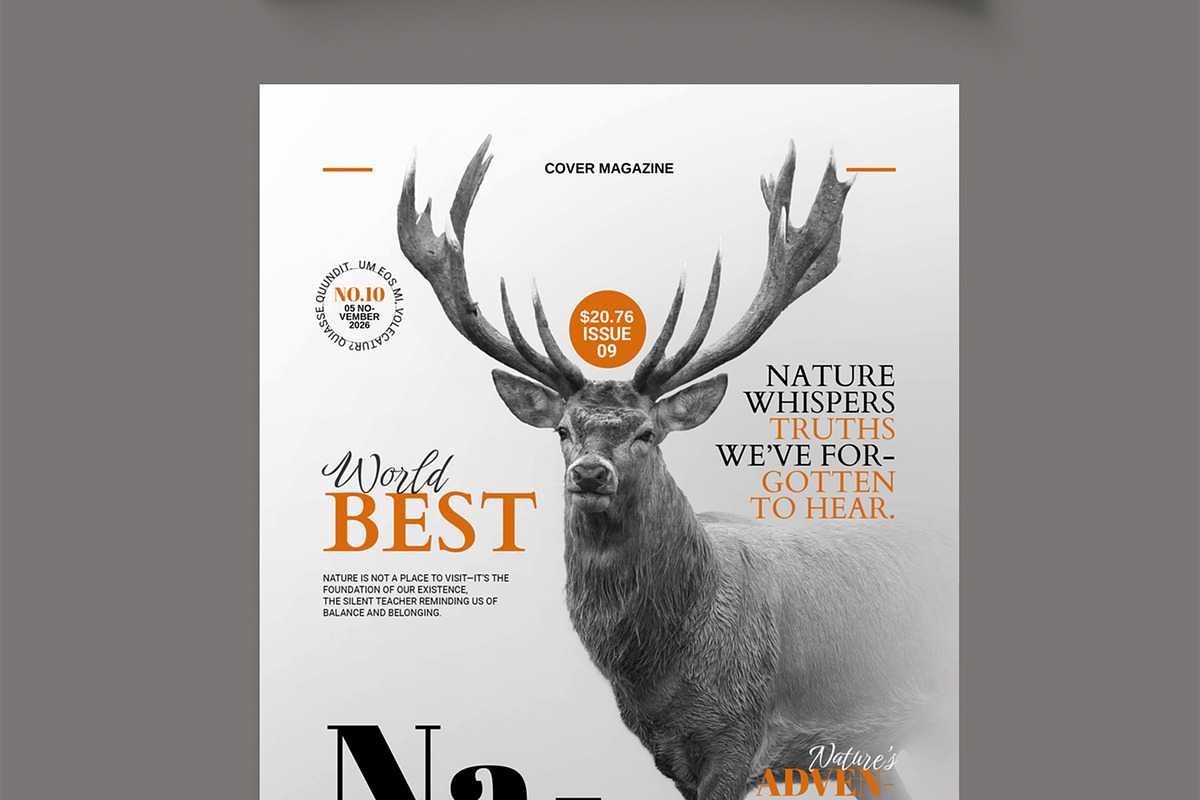 Nature Cover Magazine Template preview 4