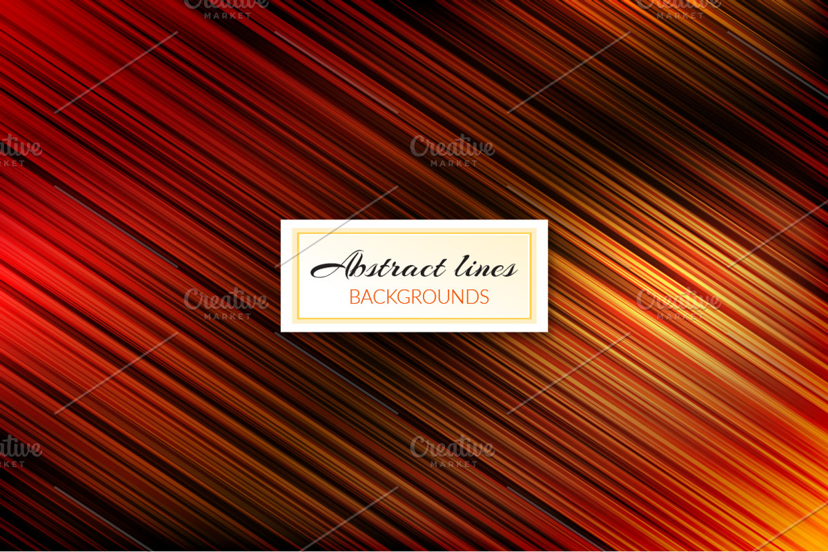 6 Illustrations Lines Background, a Decorative Illustration by gina_art (Photo 1 of 2)