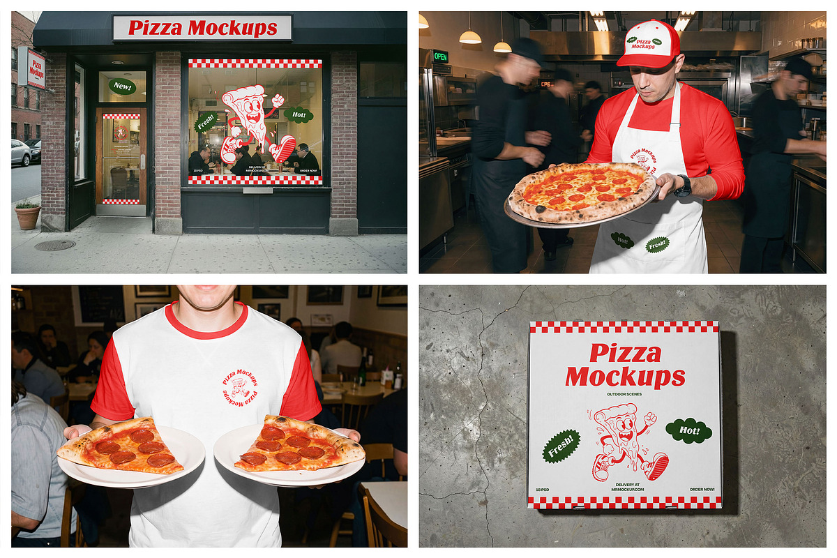 Pizza Mockups - Restaurant Scenes, a Packaging Mockup by Mr.Mockup™ (Photo 9 of 10)