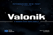 Valonik, a Sans Serif Font by twinstd (Thumbnail 1 of 13)