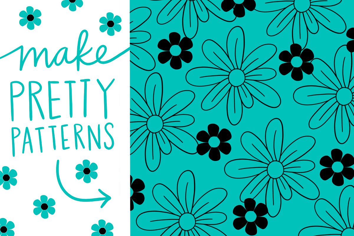 Procreate Stamp Flowers Set preview 3