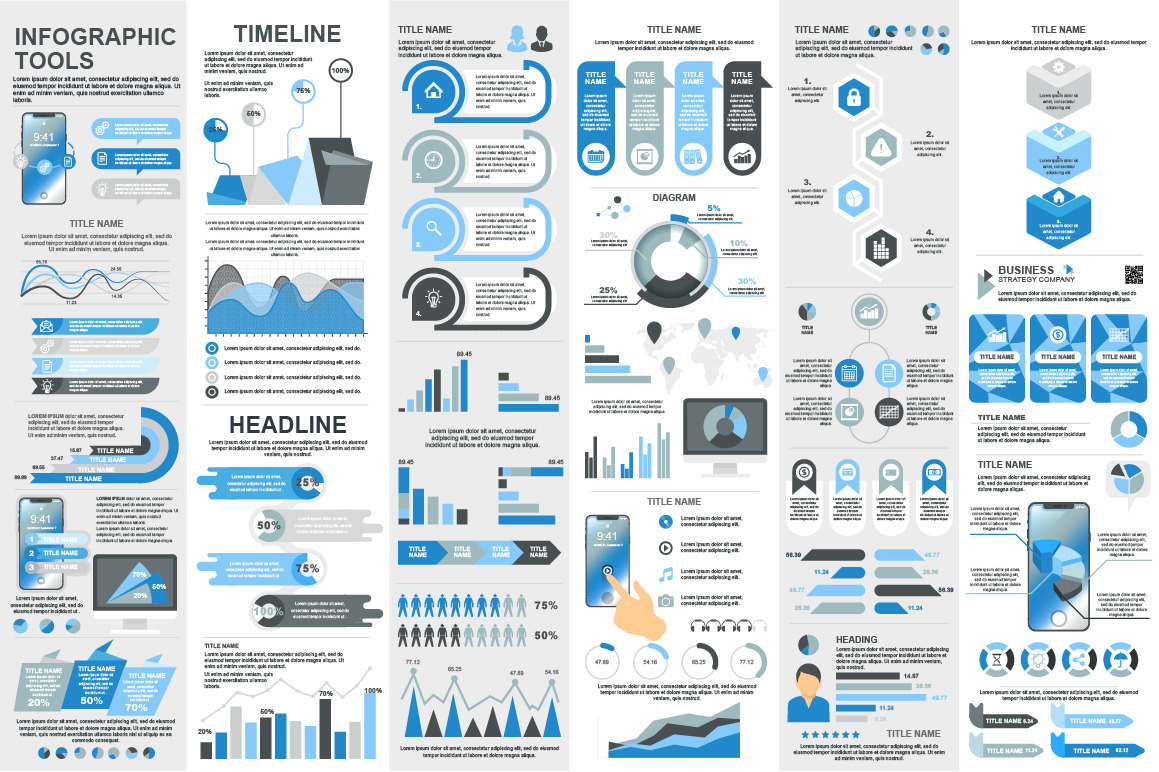 Modern Infographic Elements, a Presentation Template by alexdndz