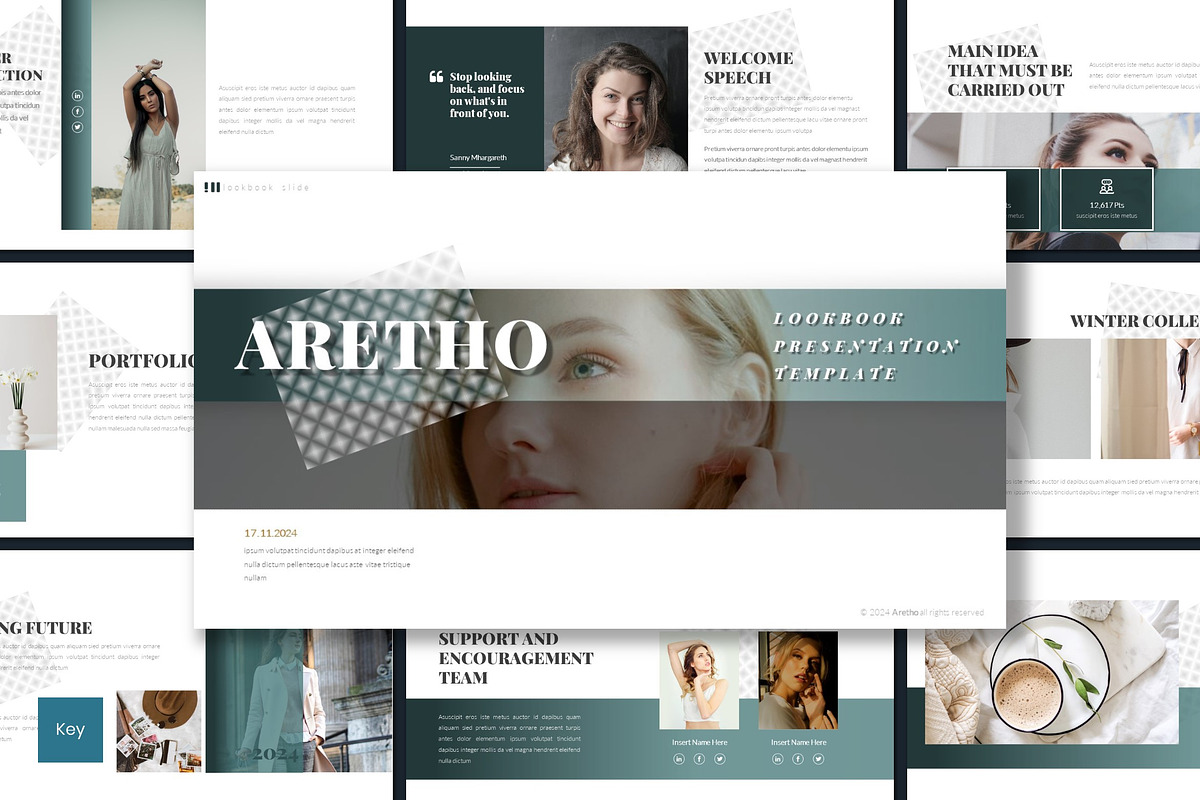 Aretho - Keynote Template, a Presentation Template by inspirasign (Photo 1 of 4)