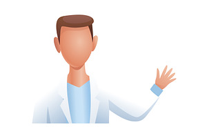 Male doctor, medical, an Object Illustration by Things for designers