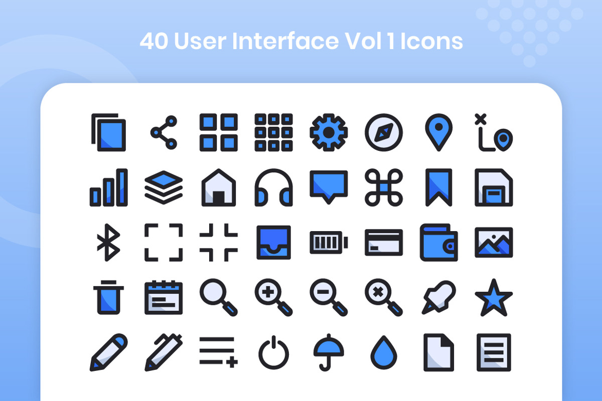 40 Interface Vol 1 - Filled Line, an Outline Icon by Kmg Design (Photo 2 of 2)