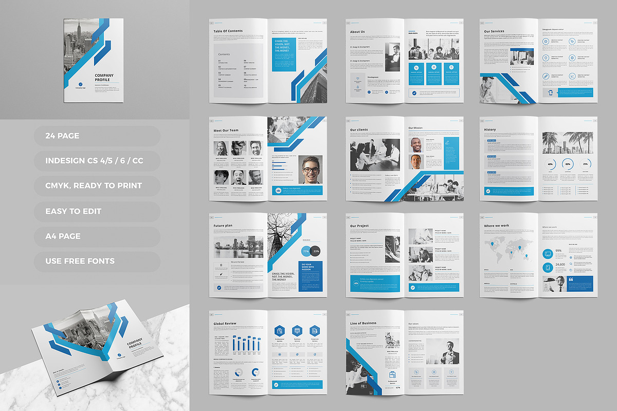 Company Profile, a Brochure Template by Tanber Hossen (Photo 2 of 14)
