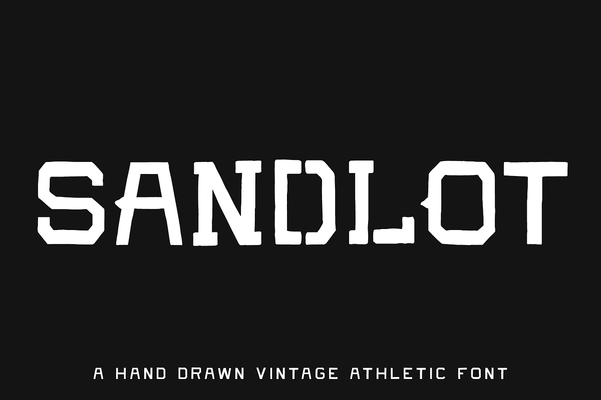 SANDLOT —5 Vintage Athletic Fonts