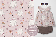 Halloween Ghost Seamless Pattern, a Pattern Graphic by Mastilo Designs (Thumbnail 1 of 6)
