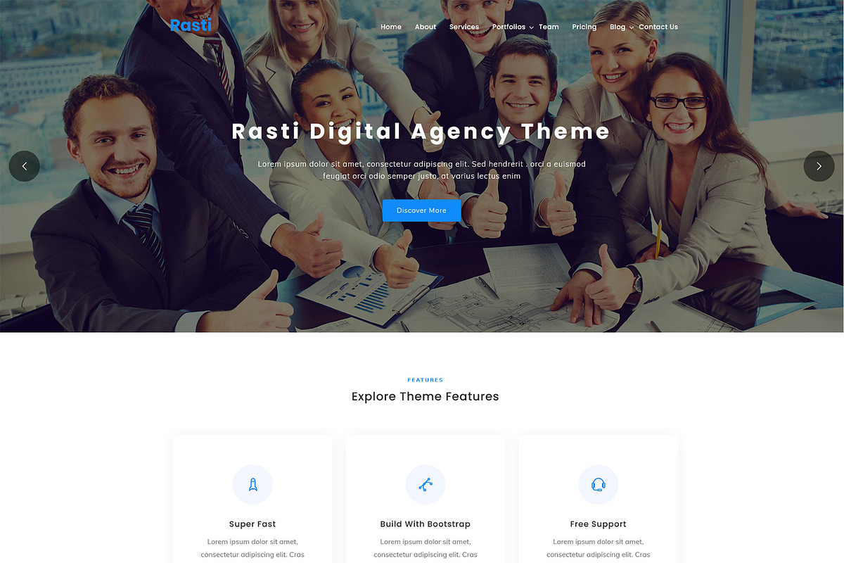 Rasti - Digital Agency WP Theme, a WordPress Template by Themesvila
