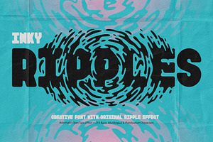 Inky Ripples - Creative Font, a Symbol Font by Gleb Guralnyk