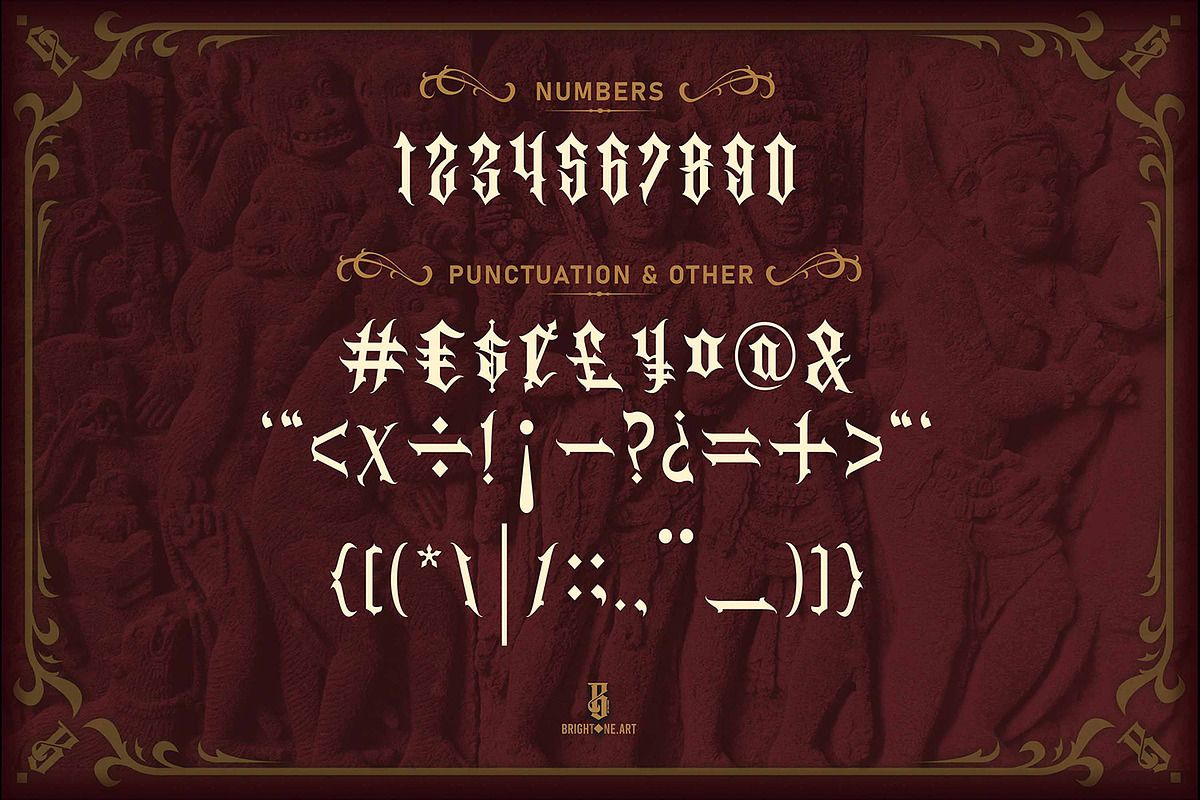 Rogusta - Blackletter Font, a Blackletter Font by Brightone (Photo 3 of 8)