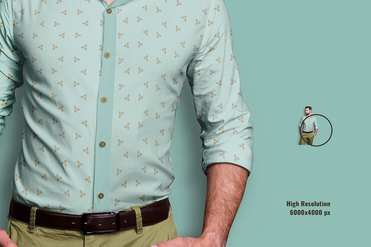 Mens Formal Outfit Mockup, a Shirt Mockup by Designertale (Photo 4 of 6)