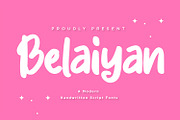 Belaiyan - Handwritten Script fonts, a Script Font by Nahar_std (Thumbnail 1 of 12)