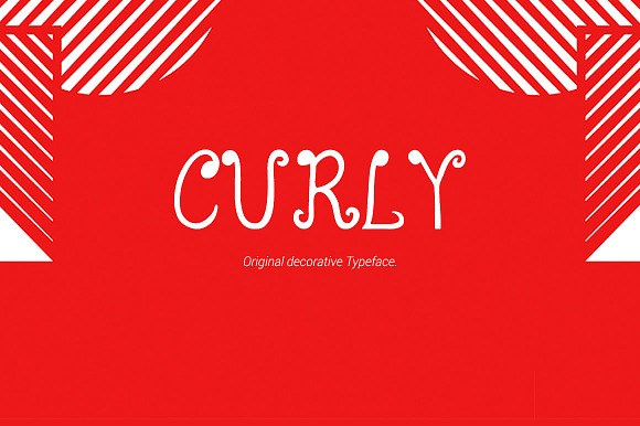 Curly Typeface Fonts preview 4