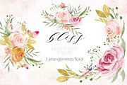 Watercolor clipart Bliss Pink, an Illustration by LABFcreations (Thumbnail 2 of 6)