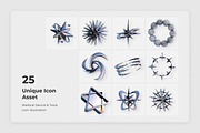 Y2K Abstract Shapes 3D Icons, an Object Illustration by twinstd (Thumbnail 6 of 7)