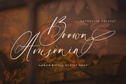 Brown Amsonia, a Script Font by Nathatype (Thumbnail 1 of 10)