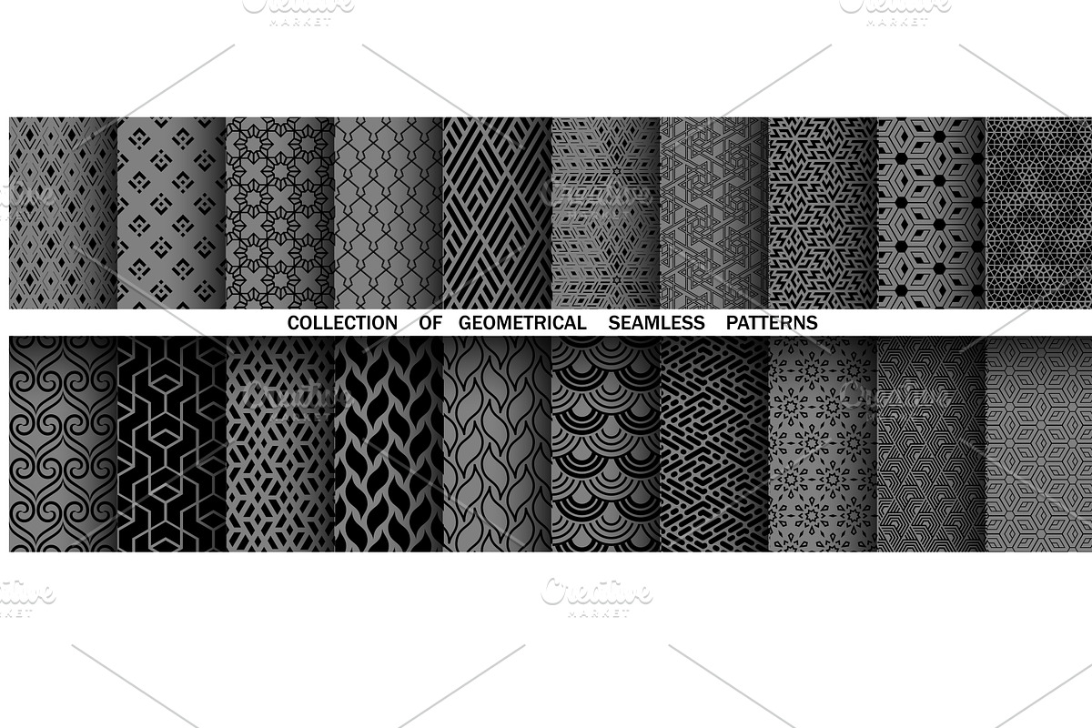Geometric set of patterns, a Pattern Graphic by RODINA (Photo 1 of 3)