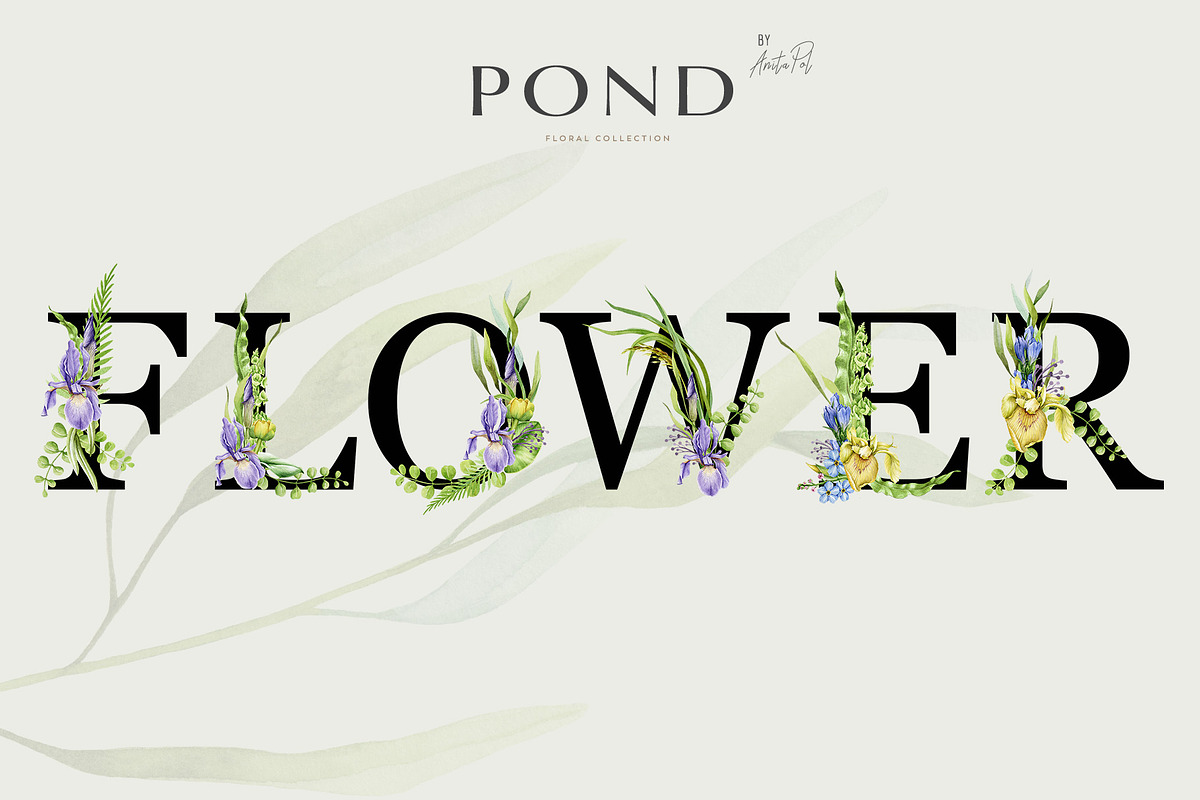 Botanical Watercolor Clipart Set, a Decorative Illustration by AnitaPol (Photo 3 of 21)