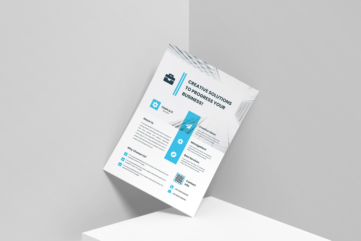 Minimal Clean Business Flyer Design, a Flyer Template by mijli (Photo 10 of 12)