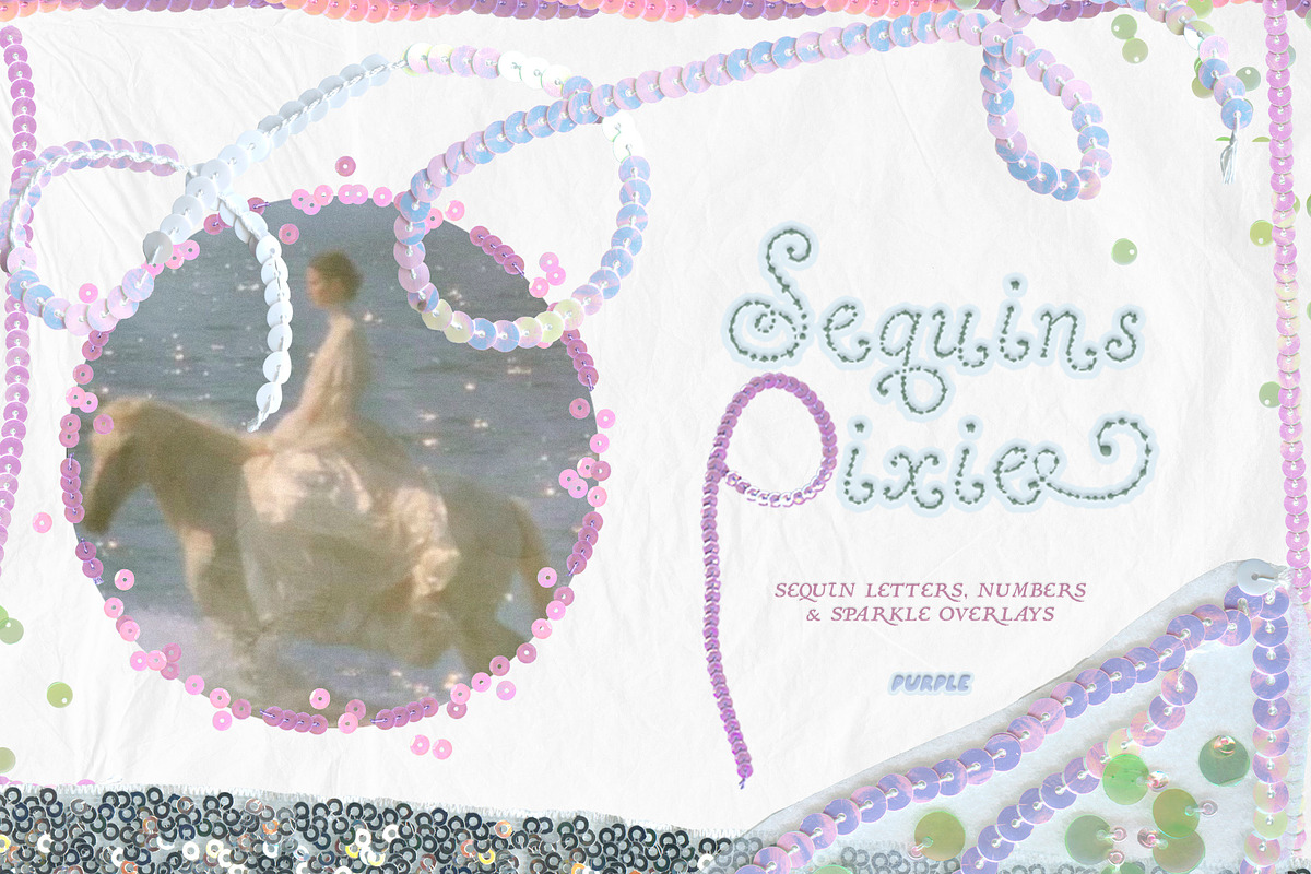 Sequins Pixie Collage Kit, an Object Graphic by Purple (Photo 1 of 14)