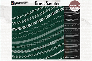 61 Home Embroidery Stitch Brushes