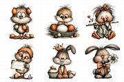 Whimsical Easter Clipart, an Illustration by Daily.Designs (Thumbnail 6 of 8)