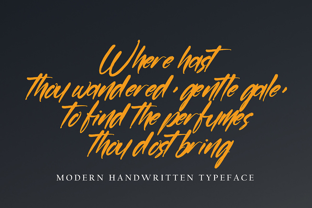 Rhusetam, a Handwritten Font by pineungtype (Photo 3 of 6)