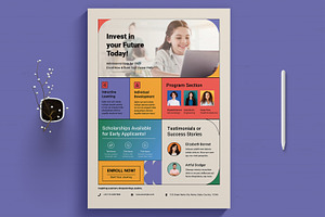 College Admission Flyer, a Flyer Template by MightyDesign