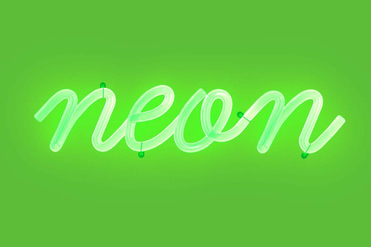 Cursive Neon Type, an Object Graphic by Design Assets (Photo 6 of 7)