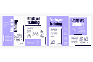 Employee Training Purple Brochure