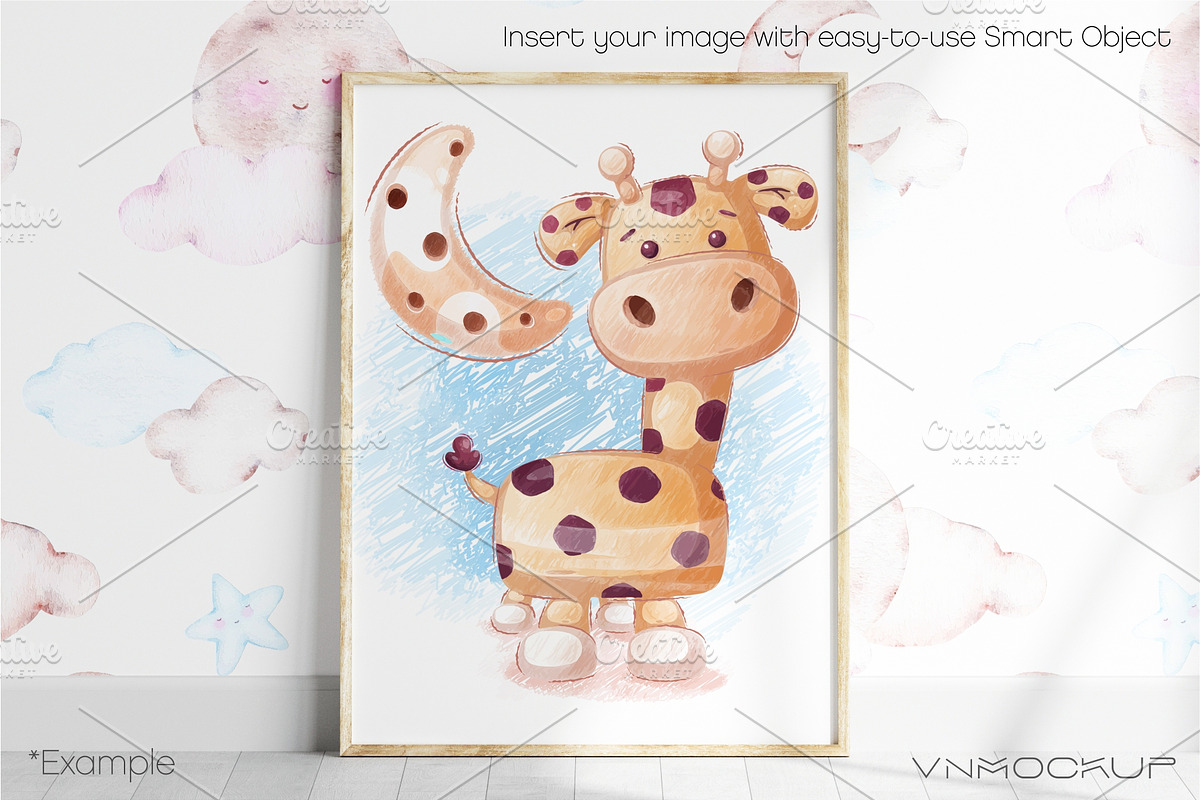 Kids Room Frame Bundle - 31 Mockups, a Print Template by VNmockup (Photo 2 of 8)