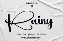 Rainy | Script Font