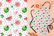 Watermelon watercolor clipart., an Illustration by AnaGuziiArt (Thumbnail 7 of 14)